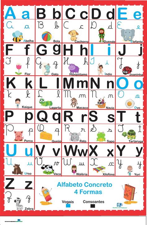Alfabeto Completo Com Os 4 Tipos De Letras Para Imprimir - Alfabeto Para Imprimir 4 Tipos De Letras Edukita/imagen De Letras Para ...