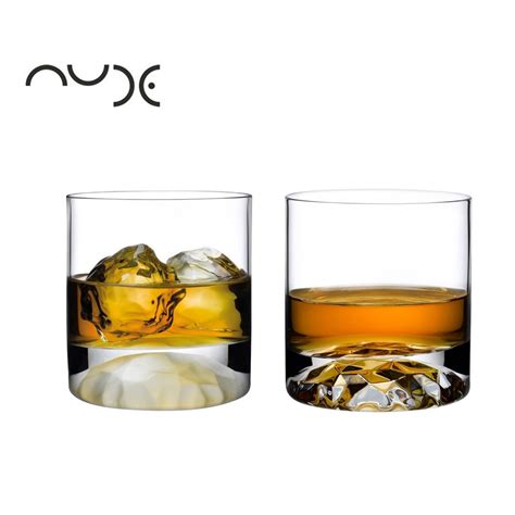 NUDE Glass 熔岩水晶威士忌杯 250ml 威士忌杯 酒杯 調酒 水晶杯 烈酒杯 威士忌 玻璃杯 富士山杯 蝦皮購物