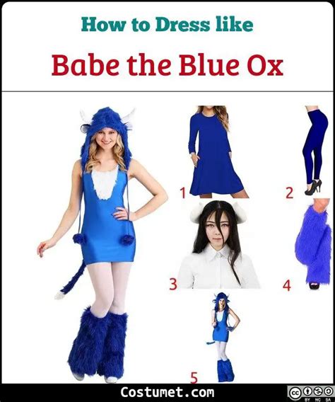 Paul Bunyan Babe The Blue Ox Costume For Halloween