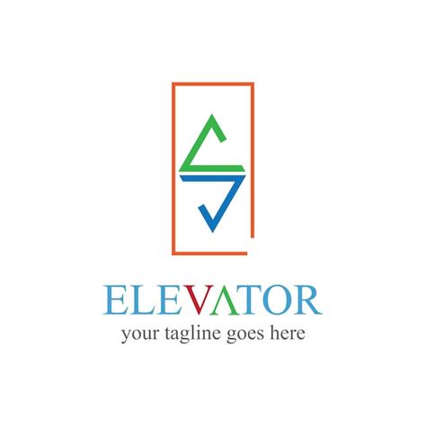 premium vector lift  elevator logo design minimal logotype vector