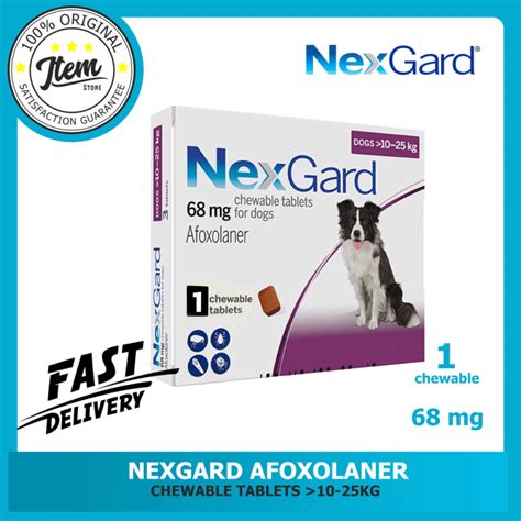 NEXGARD AFOXOLANER FOR DOGS 10-25KG 1 CHEWABLE | Lazada PH