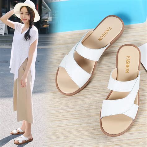 Sandals Beach Slippers Shoes Woman Designer Slides Footwear Summer