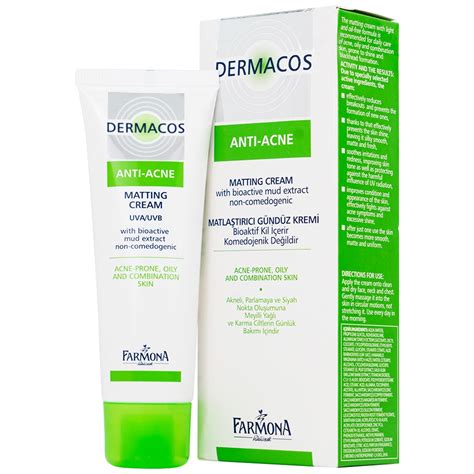 Kem Dermacos Anti Acne Matting Cream Giảm Nhờn Ngăn Ngừa Mụn 50ml