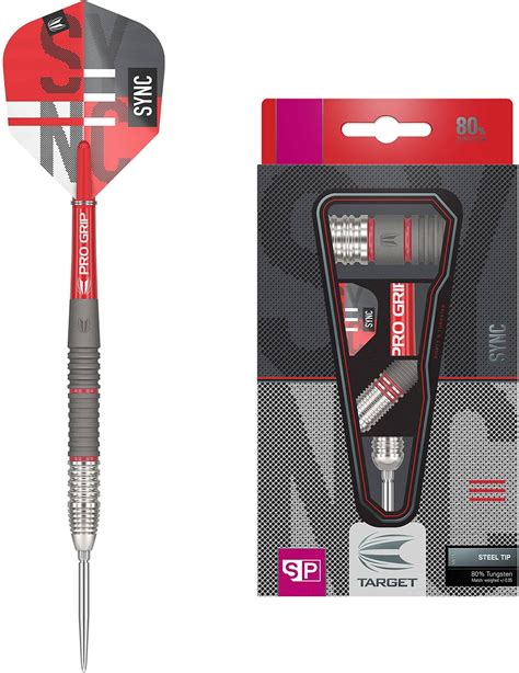 Target Darts Sync 80 Tungsten Swiss Point Steel Tip Dart Set 21g • Pris