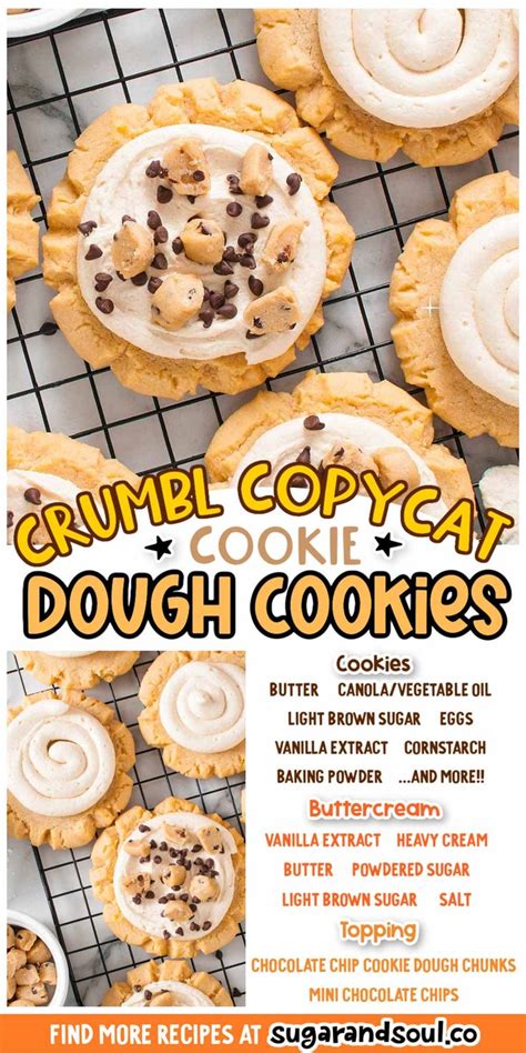 Cookie Dough Cookies Crumbl Copycat Sugar And Soul Crumble Cookie Recipe Deep Dish Cookie