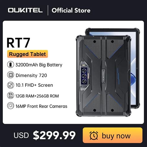 Oukitel Tableta Rugosa RT7 TITAN 5G Dispositivo De 10 1 Pulgadas FHD