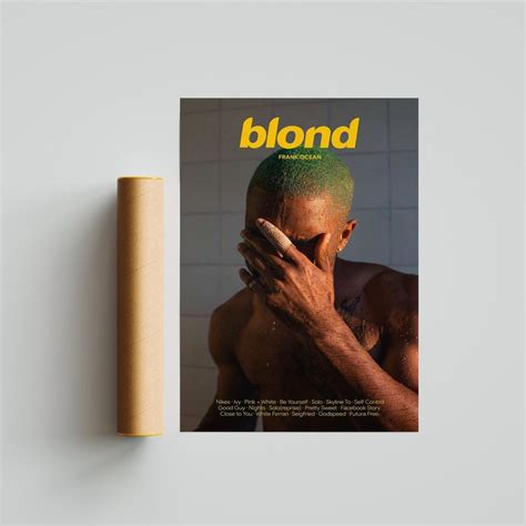 Frank Ocean Blonde Album Cover Poster Music Album Poster Frank Ocean Poster Music Gifts