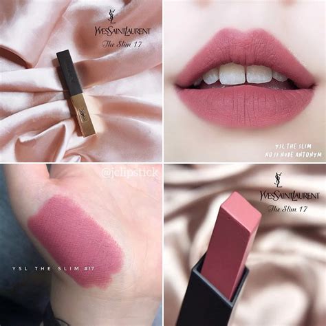 Review Son YSL Slim Nude Antonym Hồng Nâu Thời Thượng