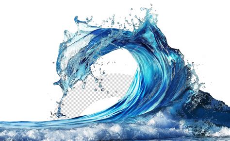 Qual Melhor Revitalizador De Plástico Automotivo - Ocean waves splash water in transparent background | Premium AI ...