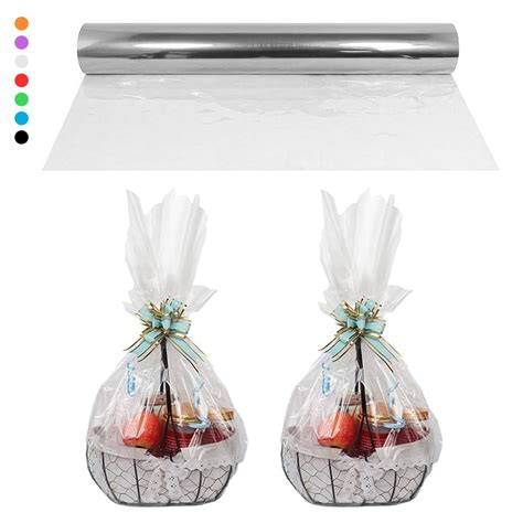 Tripumer 1 Roll Cellophane Wrapping Paper 16 inch x 100 feet Thick