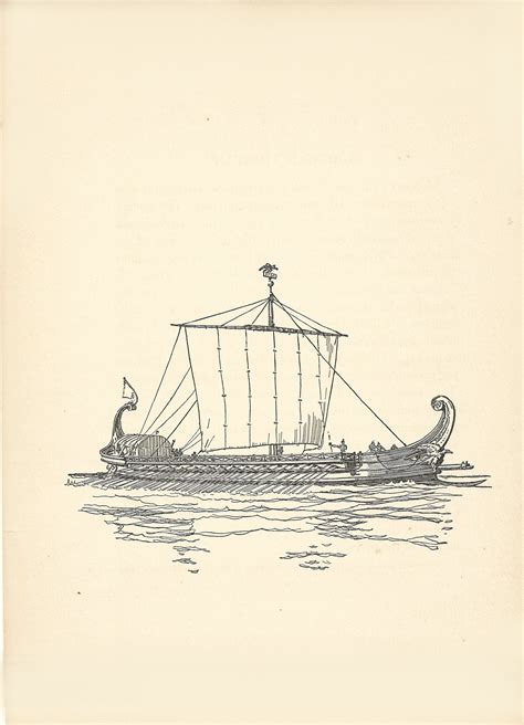 Roman Ship Drawing