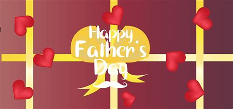 Happy Fathers Day Vector Design Images Happy Fathers Day Red Heart