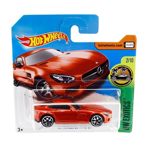 Машинка базовая Hot Wheels Mercedes AMG GT красный купить с доставкой по выгодным ценам в
