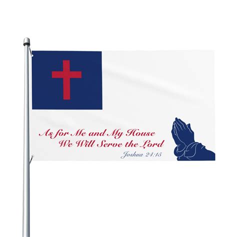 Vivacite Christian Flag 3x5 Garden Decor Outdoor Patio Decor Front