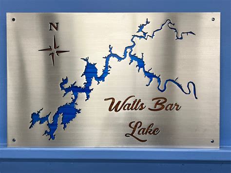 Tellico Lake Custom Map - Etsy