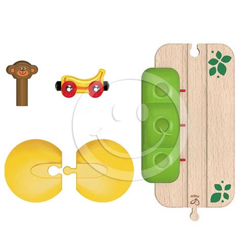 Hape, Дървена релса, Скачащи маймунки - Малчугани
