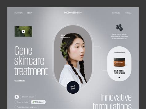 Novaskin Website by Halo UI/UX for HALO LAB on Dribbble