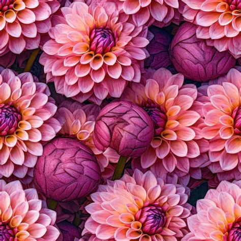 Premium Ai Image A Close Up Of A Bunch Of Pink Flowers