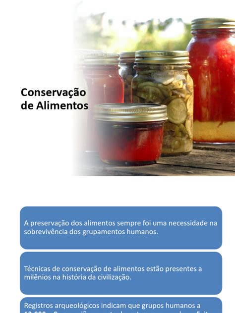 Uma Das Estratégias Para Conservação De Alimentos É O Salgamento - Aula01 TQA Conservação Alimentos | PDF | Preservação de alimentos ...