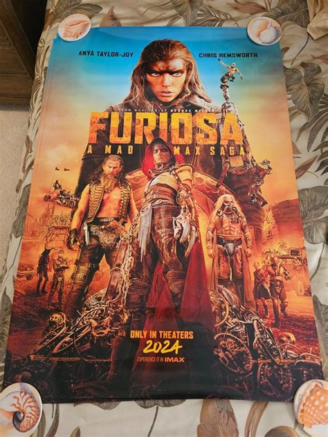 Furiosa Mad Max Saga Original movie poster 27x40 D/S 2024 Anya Taylor ...