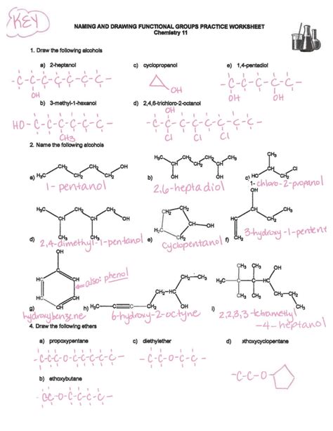 Worksheet On Identifying Functional Groups