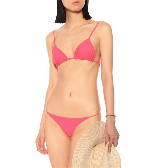 Bikini Oberteil Via In Pink Jade Swim Mytheresa