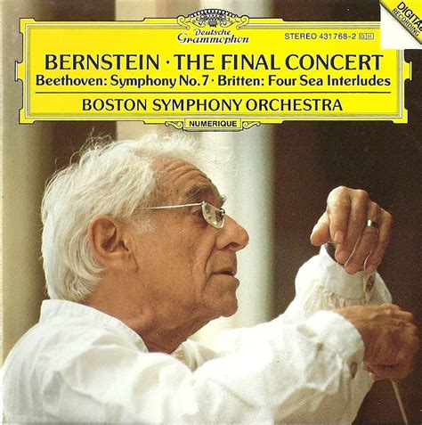Леонард Бернстайн - последний концерт. Бриттен, Бетховен - 2 Декабря ...