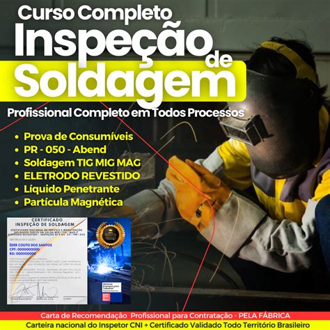 Inspeção De Solda Curso - Curso Completo de Inspeção de Soldagem N1 e N2 + EVS - Apostilas e ...