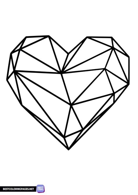 heart coloring pages bestcoloringpagesnet