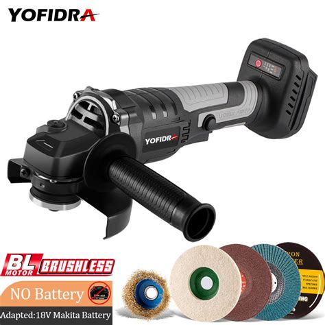 Yofidra Mm Brushless Angle Grinder For Makita V Battery M