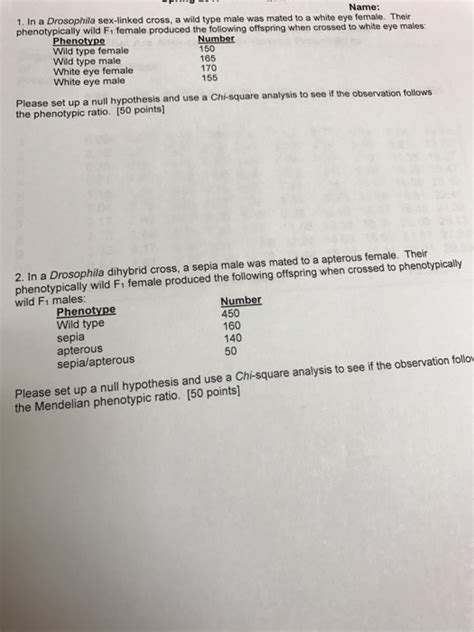 Solved In A Drosophila Sex Linked Cross A Wild Type Male Chegg