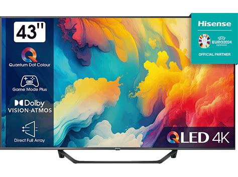 HISENSE 43A7KQ QLED TV (Flat, 43 Zoll / 109 cm, UHD 4K, SMART TV, VIDAA ...