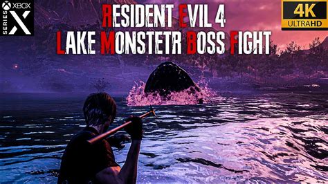 Resident Evil Remake Del Lago Lake Monster Boss Fight Gameplay