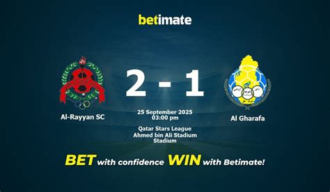 Estatísticas De Al Rayyan X Al Gharafa - Al-Rayyan SC vs Al Gharafa Prediction, Odds & Betting Tips 09/25/2025