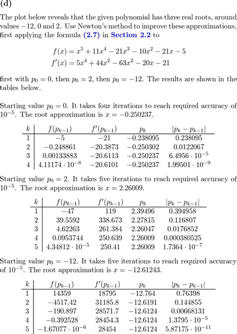 Find Approximations To Within 10 {−5} To All The Zeros Of Quizlet