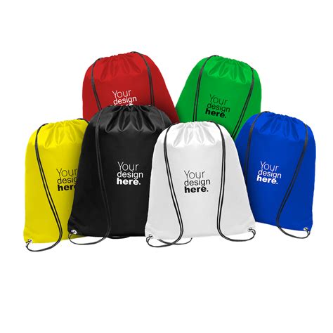 custom polyester drawstring bag printing merchlist