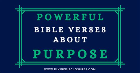 powerful bible verses  purpose