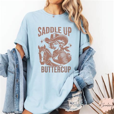 Retro Cowgirl Shirt Comfort Colors® Womens Vintage Western Shirt
