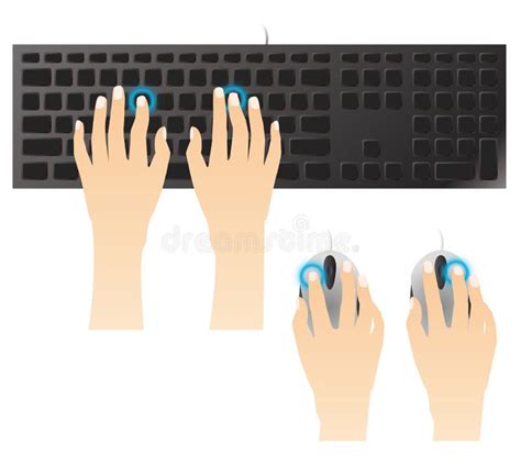 typing  keyboard  mouse stock vector illustration  symbol