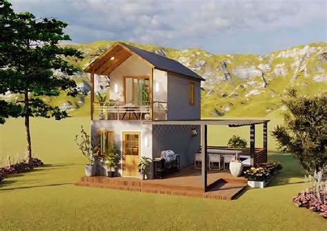 Tiny House with Porch - Tiny House Universe