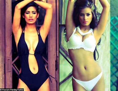 poonam pandey treats fans tweets bikini photoshoot pics entertainment