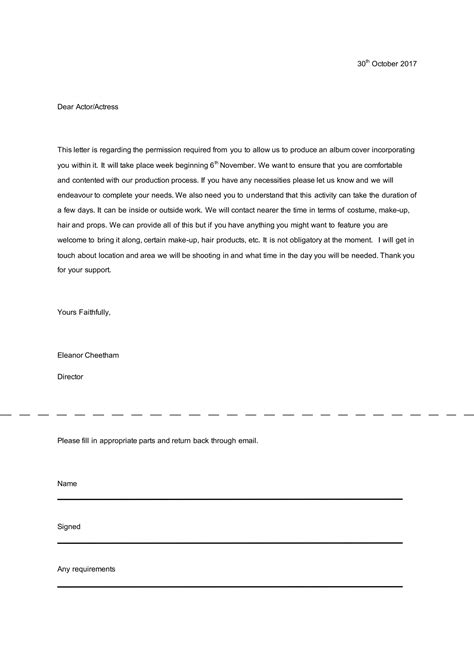 Permission Letter Pdf