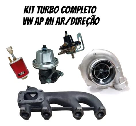 Kit Turbo Vw Ap Mi Ar E Dire O Deslocado Turbina