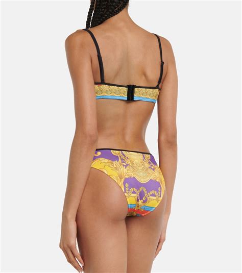 Barocco Goddess Bikini Bottoms In Multicoloured Versace Mytheresa
