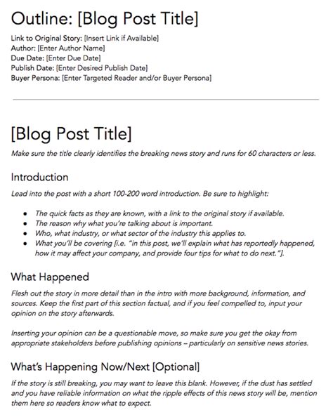 How To Write A Blog Post A Step By Step Guide Free Blog Post Templates