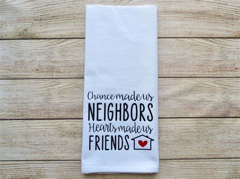 NEIGHBOR GIFT Chance Made Us Neighbors Hearts Made Us FRIENDS Etsy