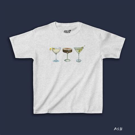 Martini Trifecta Baby Tee Martini Tshirt Dirty Martini Espresso