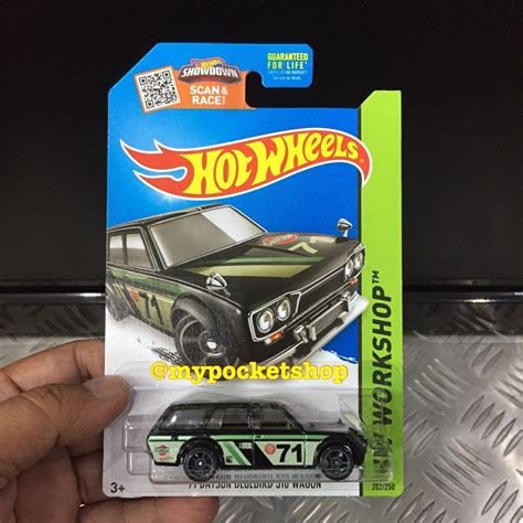 Hot Wheels Datsun Bluebird Wagon Black Hotwheels Workshop Kmart Xclusive Hobbies