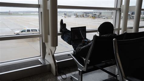 Business travelers wait out storm in New York