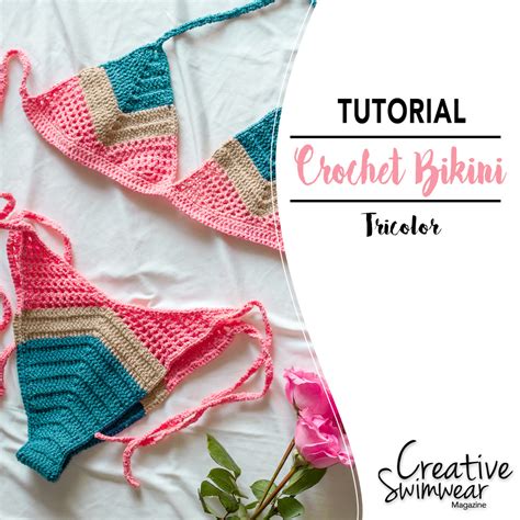 Tricolor Crochet Bikini Pattern Creative Swimwear Crochet Tutorials And Patterns